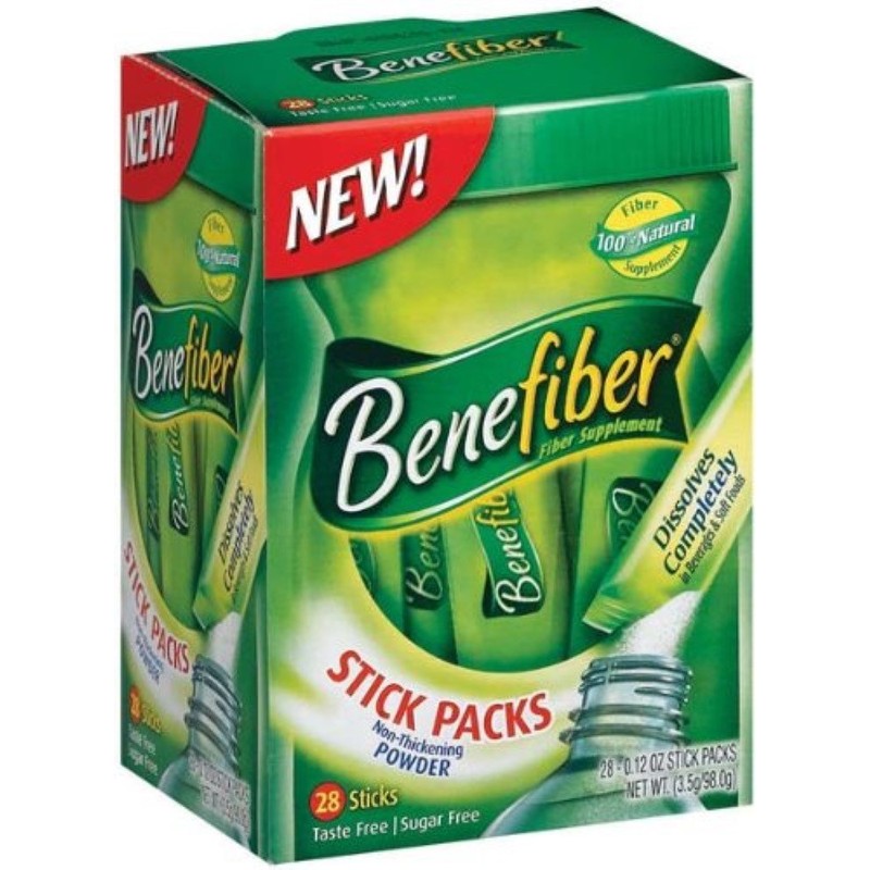Benefiber Fiber Sugar-Free On The Go Stick Packs, Unflavored, 28