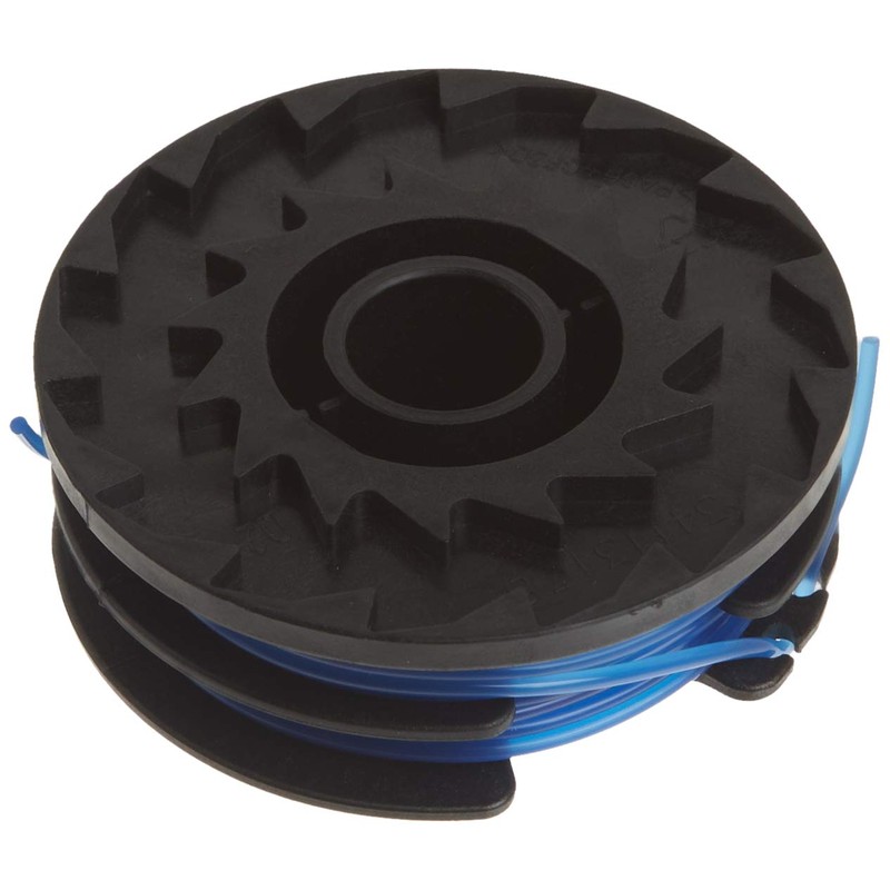 Greenworks 0.065" 3-Pack Dual Line Replacement String Trimmer Line Spool,Black/Blue