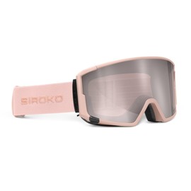 SIROKO - Snowboard and Ski Goggles with Magnetic Lens G3 TaraRosa