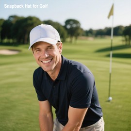 Quick Dry Baseball Cap for Men & Women, Laser Cut Mesh Curved Brim Snapback Trucker Hat for Running, Golf, Workouts White