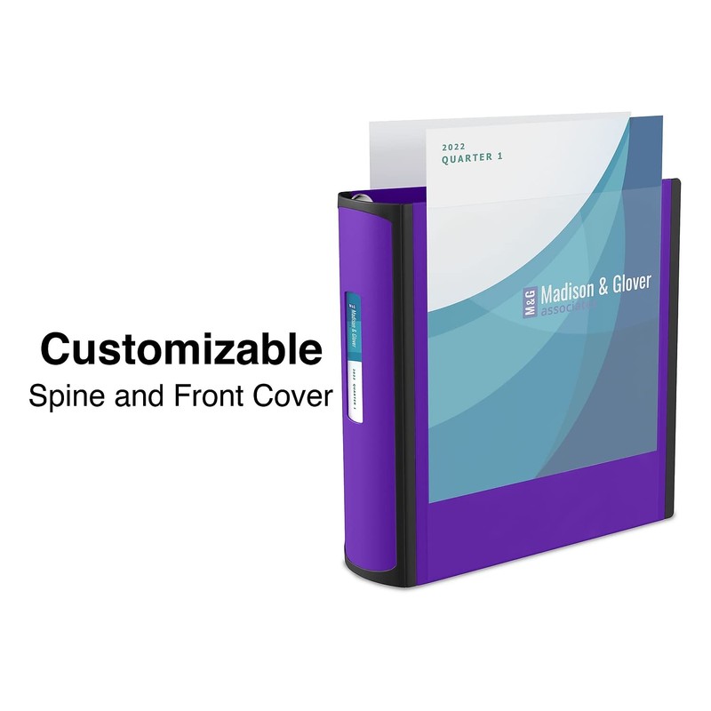 Staples 3-inch 3-Ring Better Binder, Purple, 2/Pack (ST55896-CCVS)