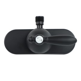 Empire Faucets U-YSL53BMTLVR-E 4" Single Lever Shower Valve with Decorative Lever Handle & Vacuum Breaker - Black Matte