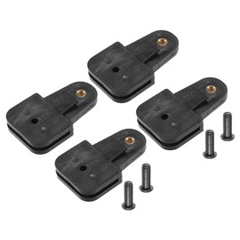 VekAuto 4 Pcs Window Door Glass Channel Retainer Clip, 2.91"x1.77"x0.55" Glass Regulator Holder Sash Clip Universal for Car Truck Van Durable Plastic Black