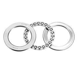 sourcing map 51112 Thrust Ball Bearings 60mm x 85mm x 17mm Chrome Steel ABEC3 Single Row Roller