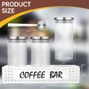 DYGZBLHT Glass Coffee Containers with Shelf 3x 47oz Coffee Station