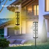 IVWVI 3 Side Solar Address Numbers, Lighted House Numbers for
