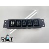 Riot Engineering 95-98 240sx Switch Panel - Red Toggle Switches