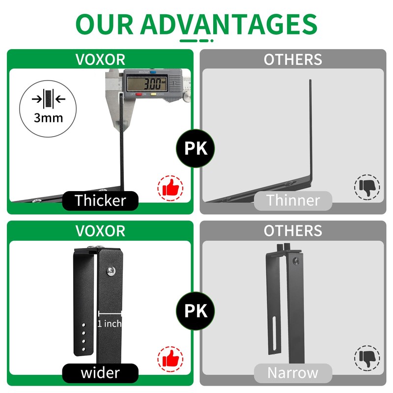 Window Box Brackets, Adjustable Planter Box Brackets, Heavy Duty Iron