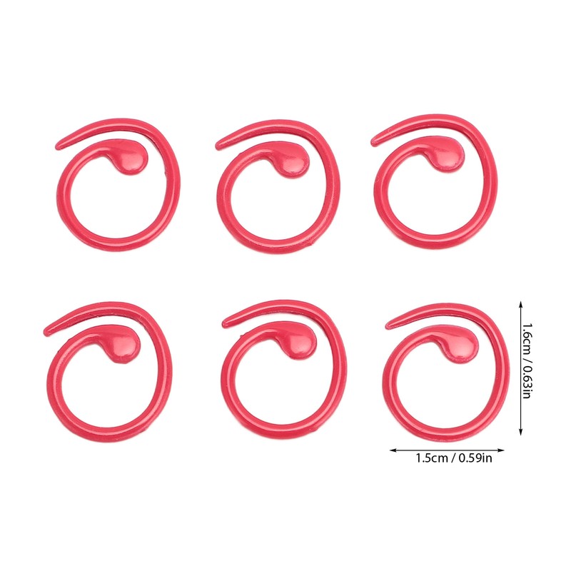 50PCS Metal Stitch Markers Spiral Markers Multifunctional Crochet Locking Hooks