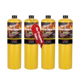 KookCook 14.1oz MAPP Gas,99.99% High Purity Propylene Equal to MAP PRO Gas Hotter than Propane,No Propane Odor Cooking Searing MAP Gas to Broil Sous Vide for Welding Brazing Soldering on Propane Torch