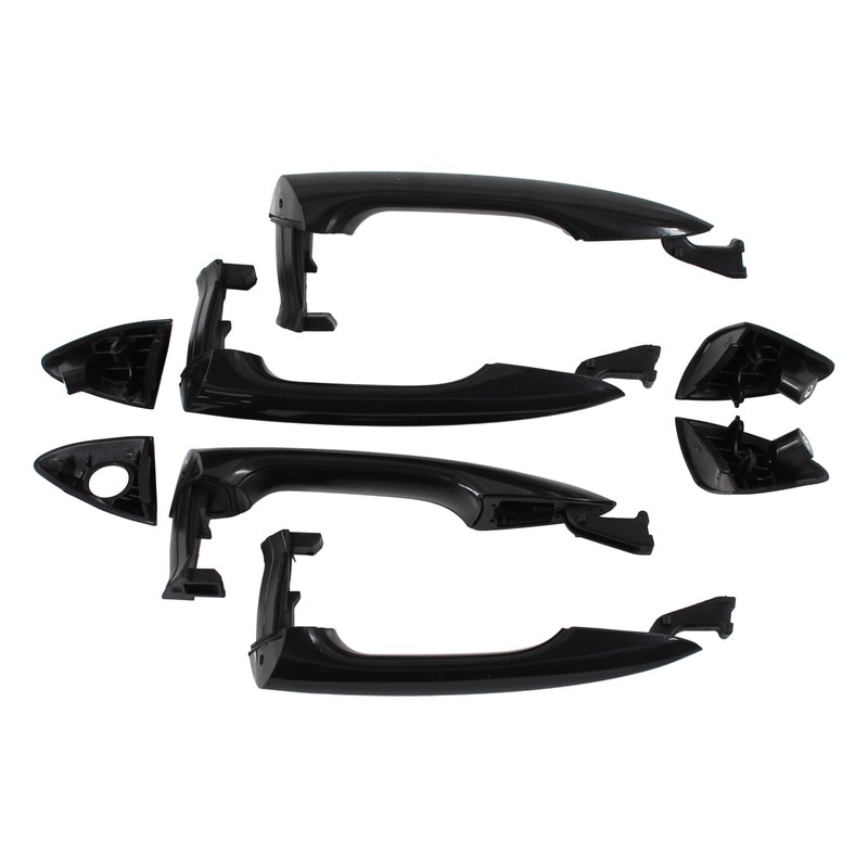 MOTOKU Black Front Rear Exterior Door Handle Kit for Hyundai