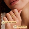 Dainty Rings for Women Stackable Rings Set Statement Wave Bands