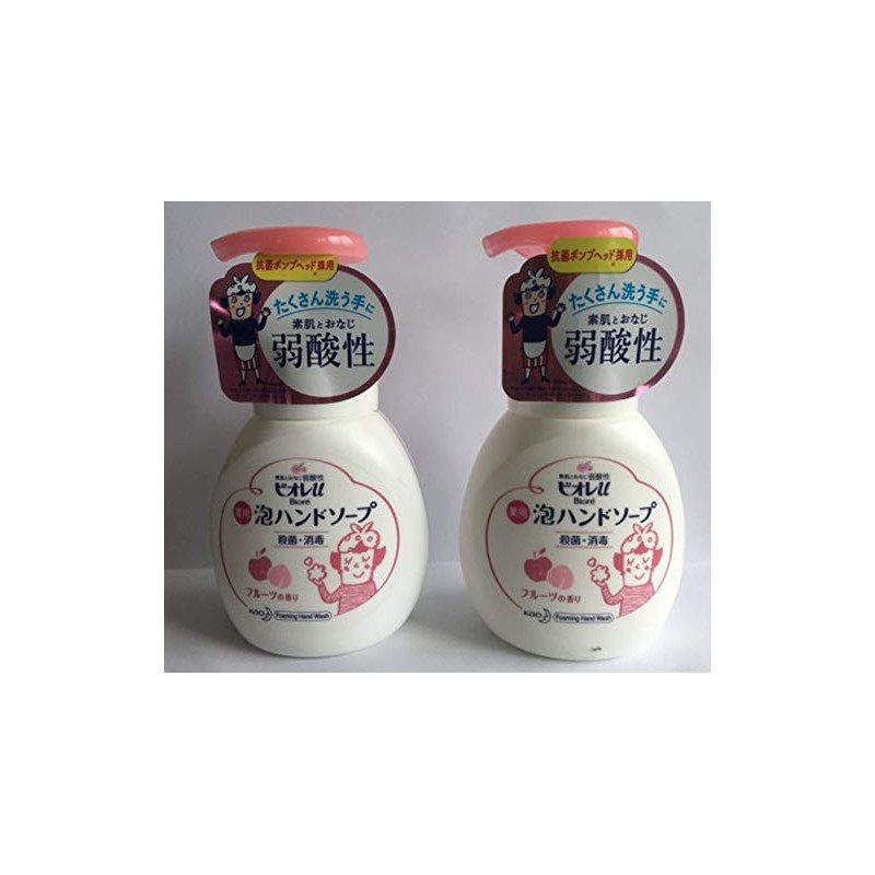 (Bargain Set of 2) Biore u Foam Hand Soap, Fruit