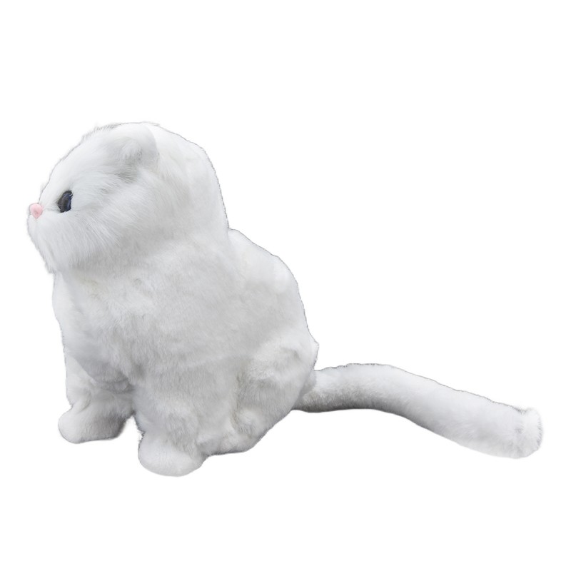Simulation Cat Soft Plush Toy Ornament for Children Birthday Festival