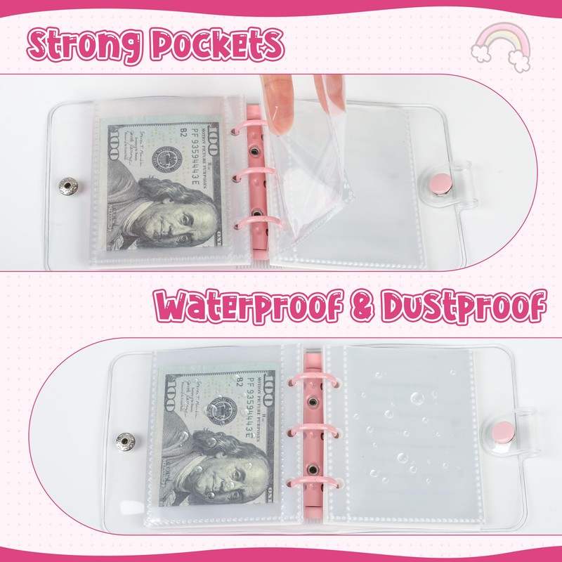 Mafegu Mini Money Saving Binder with 25 Envelopes, $1000 Savings