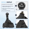 AUROLYNNE Gear Knob 5 Speed Black Compatible with Ibiza