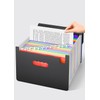 Vanulee 25 Pockets File Organiser Box File Folder,Document Organiser Concertina