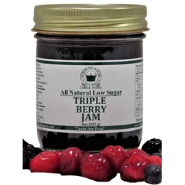 Triple Berry Jam, All Natural/Low Sugar, 8 oz