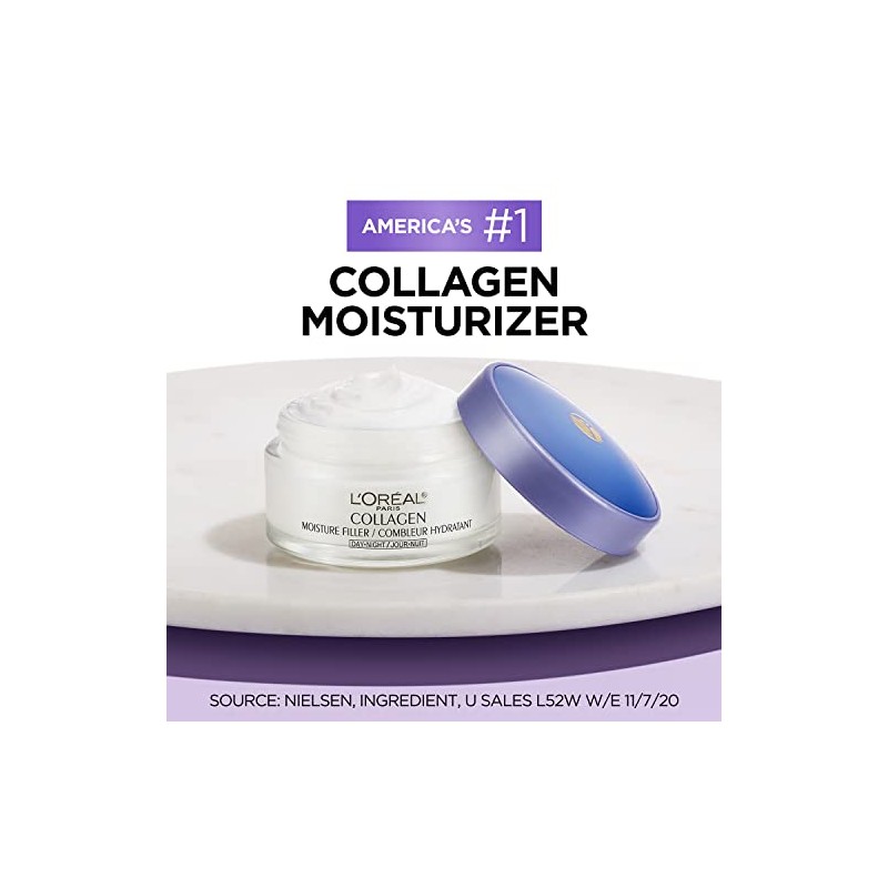 L'Oreal Paris Collagen Daily Face Moisturizer, Reduce Wrinkles, Face Cream,