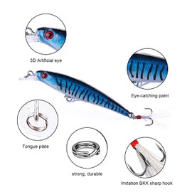 DEZ 4 Pieces Fishing Accessories Fishing Lure Spinner Fishing Bait Bass Bait Trout Bait Rubber Rubber Bait Artificial Bait Rubber Fish Pike Fishing Lures