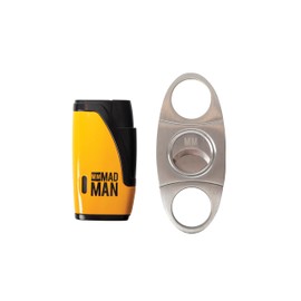 Mad Man Cigar Cutter Gift Set, Stainless Steel, Men, Cigar Accessories