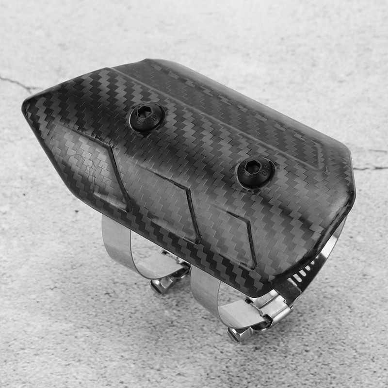 Dry Carbon Fiber Exhaust MidPipe Universal Heat Shield Kit Cover