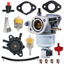 15003-7081 Carburetor Fit for Kawasaki FH580V FS541V FR600V FS600V Engine，Fit for John Deere X300 X300R Replace for 15004-0818 15004-0822 15004-7053 15004-7060 Carb With Fuel Pump