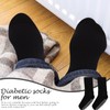 SAFIGLE 4pcs Men Non-binding Nursing Socks Cotton Hospital Foot Warm