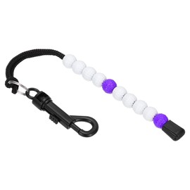 PATIKIL Golf Beads Score Counter, Golf Stroke Counter Beads with Clips Golf Accessories for Women Men Golfer Strokes Count, White/Purple