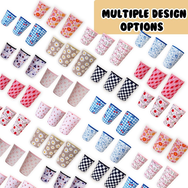 Reusable Insulated Neoprene Iced Coffee Cup Sleeve, Durable Drink Sleeve