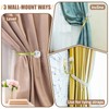 IAGORYUE Curtain Holdbacks 2 Pcs Acrylic Crystal Ball Curtain Tie