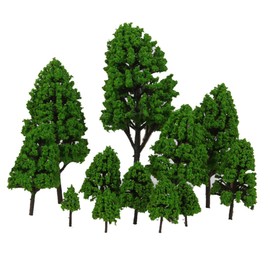 Gazechimp 12pcs 1:50-1:500/2.5-16 cm Model Tree Decoration Trees Poplar Model / Idea also as House Table Miniature Landscape Decoration
