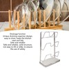 Wall Mounted Pot Lid Rack 304 Stainless Steel Punch Free