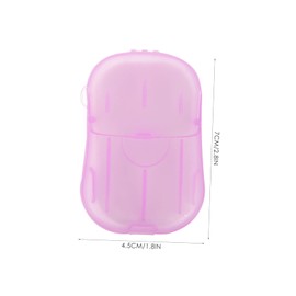 BESPORTBLE 20pcs Portable Travel Soap Sheets Convenient Hand Washing Soap Slices for Outdoor Adventures Camping and Boys and Girls Travel Lightweight Easy to Use No Peculiar Smell
