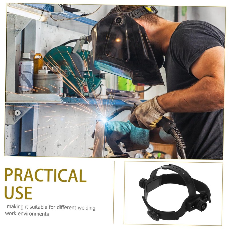 SHINEOFI Adjustable Welding Helmet Strap with Sweatband Replacement Headgear for