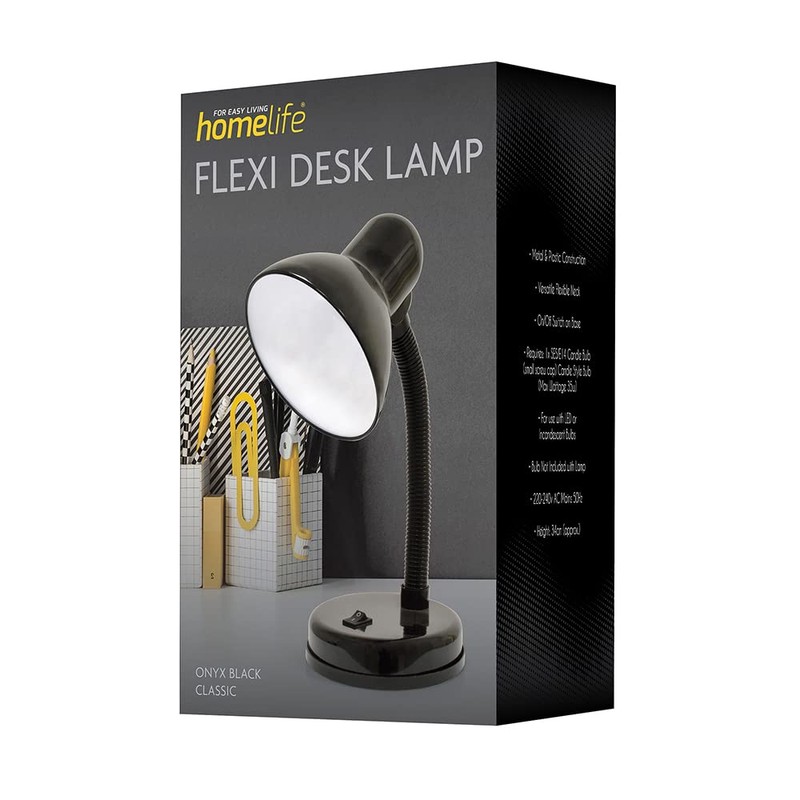 HOMELIFE 35w 'Classic' Flexi Desk Lamp with Versatile Flexible Neck