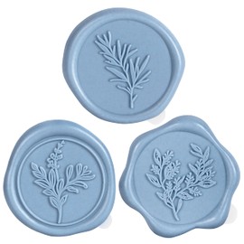 Crafts by Uncle Joel 60 Pcs Wax Seal Stickers (3 Designs in 1 Pack) Premium Wedding Invitation Accessories Envelope Stickers - Wedding Cards Wax Seals Envelope Seal Stickers Christmas Envelope Seals