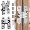 Invisible Hinges for Cabinet Doors, 180 Degree Hidden Door Hinges