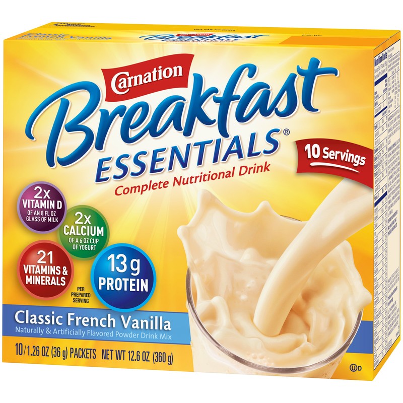 Carnation Breakfast Essentials Instant Breakfast Classic French Vanilla 10ct 2