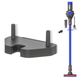 Vacuum Wall Mount Holder Universal Stand Bracker Suitable for The Handheld Diameter is 1.25-1.52Inch Vacuum Cleaner and for Dyson V6 V7 V8 (grey)