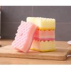Yellow Pink Colors Multi-Functional Sponges Non-Scratch Scrub Sponges Household Kitchen