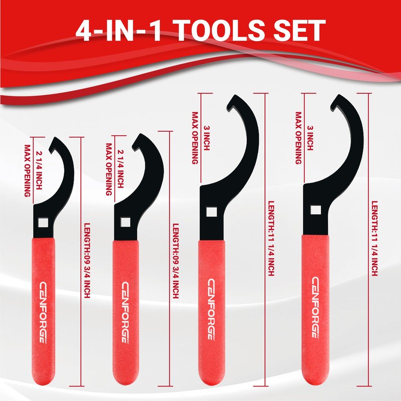 CENFORGE Cenfoge Universal Coilover Adjustment Spanner Wrench Set, 4-PC. Tool
