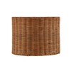 Aspen Creative 31604, Drum Spider Lamp Shade, Natural Rattan, 12"