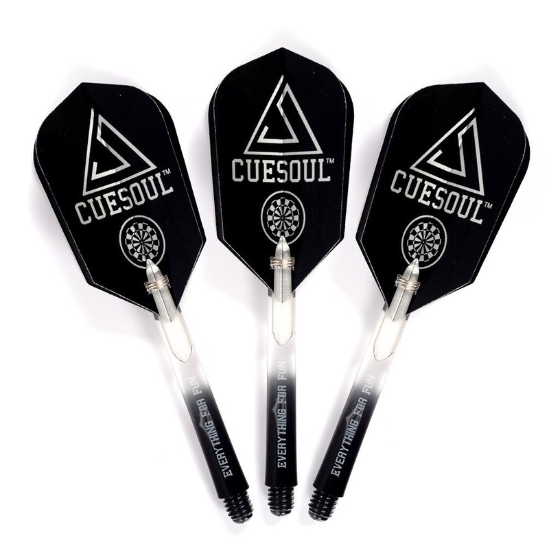 CUESOUL 16 Gram Black Scorpion Soft Tip Darts (CSBCD003)