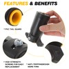 PKDOAX 7 Pin Trailer Plug 12V, Trailer Side Male End