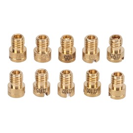 Carburetor Jet Kit, 10 Pcs Main Jet Carburetor Carb Main Nozzle 82‑105 for GY6 139QMB Scooter Moped Carburetor Accessories Carburetor Accessories Carburetor Accessories