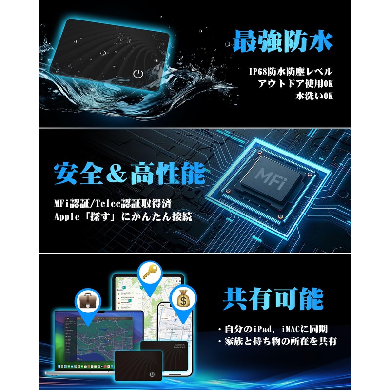 Dyoac Anti-Loss Tag, Ultra Long-Lasting, Up to 10 Years of