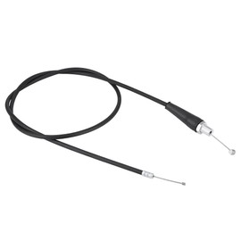 Throttle Cable 110 cm Long Clutch Cable Motorcycle with Straight Head Throttle Lever Oil Line for Pit Dirt Motor Trail Bike Motocross (Black M10)