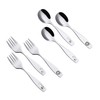 ANNOVA Kids Silverware 6 Pieces Children's Safe Flatware Set Stainless