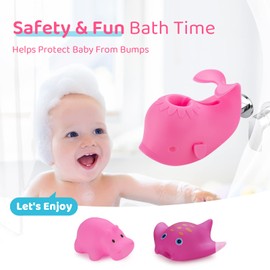 HOLINDUK Bath Spout Cover, Faucet Cover Baby Bathroom Tub Faucet Cover Protector for Kids, Bathtub Spout Cover for Baby Toddlers Protection Accessories Baby Safety Protection Universal Bath Silicone